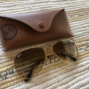 Ray-Ban Aviator Light Brown Gradient